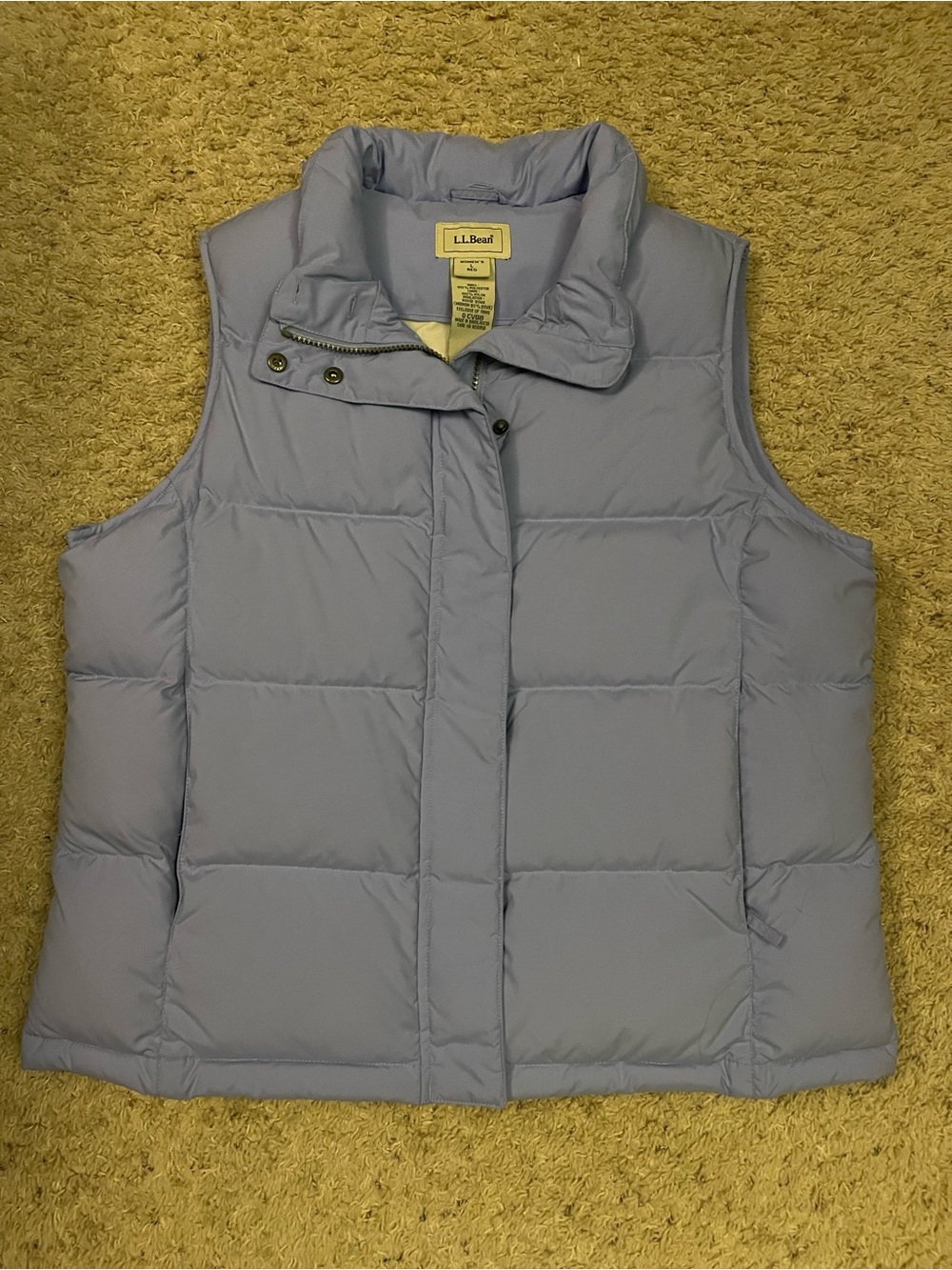 L.L. Bean Women's Lavender Quilted Puffer Vest